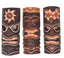 3 Tiki 30cm Masken 3 Tiki