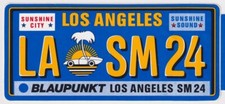 Alter Aufkleber/Sticker BLAUPUNKT AUTORADIO Los Angeles SM 24 / '80er/'90er
