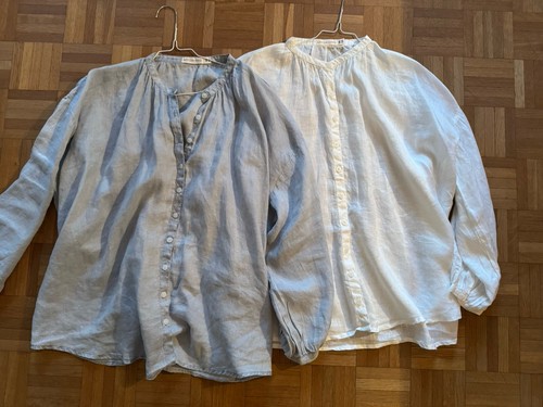 Leinenbluse onesize weiß - leinenbluse, onesize,