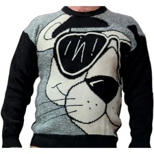 Castelbajac Pullover Iceberg Pink Panther Gr. L  Vintage 90s Comic 