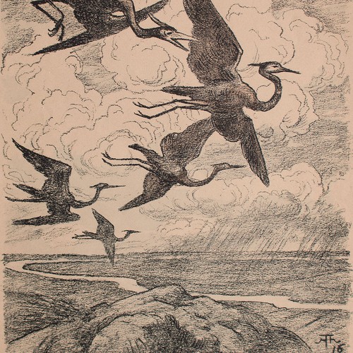 Hans thoma zugvögel krieg und - thoma,