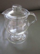 Glas-Teekanne mit Stövchen