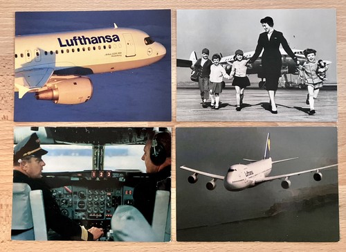 Postkarten lufthansa 4 - -,