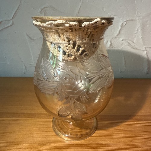 Vintage windlicht glas mit - windlicht,