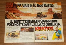 Seltene Werbung Gillette KALKITOS Rubbelbilder - Wilder Westen Postkutsche 1979
