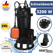 Schmutzwasserpumpe Abwasserpumpe Tauchpumpe Fäkalienpumpe Schwimmer Schneidwerk