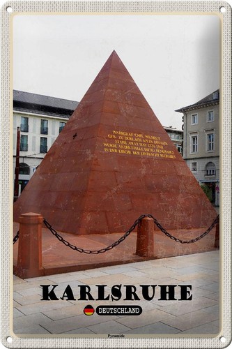 Blechschild städte karlsruhe - städte,