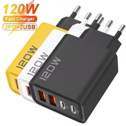 120w usb port fast charger - usb-c, 4-port