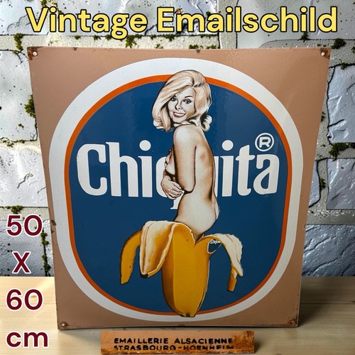 Vintage alt chiquita emaille - chiquita,