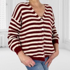 Damen strickjacke streifen - strickjacke,