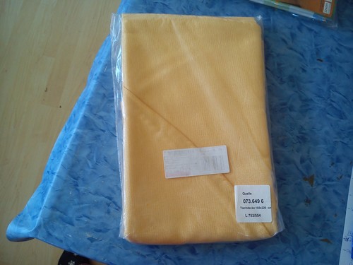 Tischdecke gelb neu - neu,, x