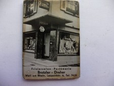 Antiker Taschenspiegel mit Reklame Werbung