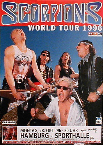 Scorpions rares konzertplakat - scorpions,