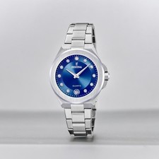 Festina F20700/5  Mademoiselle Damenuhr Edelstahl silber blau UVP 119,00