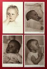 4 x Künstler AK von LOTTE HERRLICH 1930 Kinder Baby Porträt   ( 90038