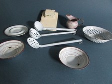 Konvolut Zubehör Email  - für die antike Puppenküche