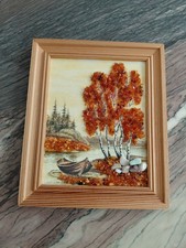 Bild, Wasser, Boot, Birken, Steinen