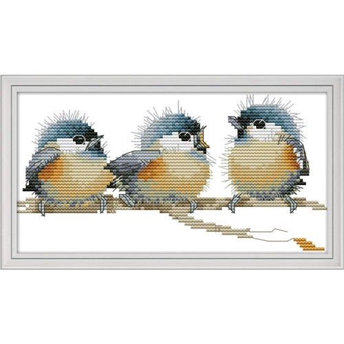 Kreuzstich set vögel - set,