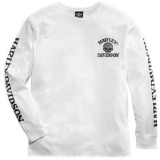 Longsleeve skull weiß - hd,