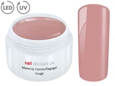 UV LED Gel MAKE UP CAMOUFLAGE ROUGE Color French Farbgel Cover Modellage Aufbau