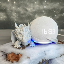 Handgefertigter Drachen Halter für Amazon Alexa Dot 5. Generation