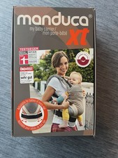 Manduca XT - Babytrage - grau/blau - wie neu - nur kurz im Haus getestet