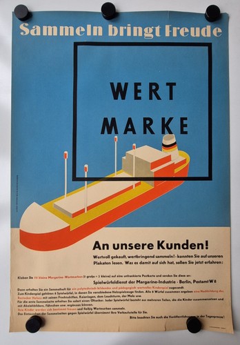 Plakat wertmarke margarine - wertmarke,
