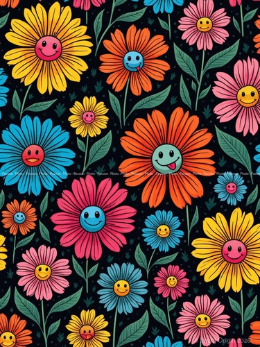 Foto abstrakte blumen - a4,