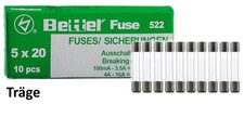 10x feinsicherung glas - feinsicherung,