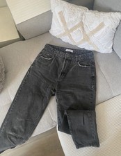 Mom Jeans Bershka Schwarz 36