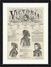 Baschlik von 1870 Kopfbedeckung Rüschen Capote Orient Sticken Faksimile_E 22859