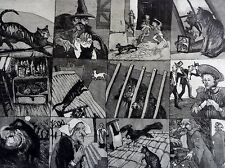 Ruth Thauer (XX,XXI) Radierung 1992: SPIEGEL DAS KÄTZCHEN nach Gottfried Keller