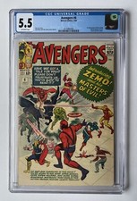 Avengers #6, CGC 5.5, Key 1st