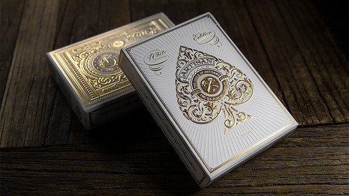 Artisan playing cards - cards, (white)