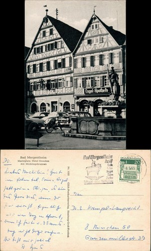 Ansichtskarte bad mergentheim - bad,