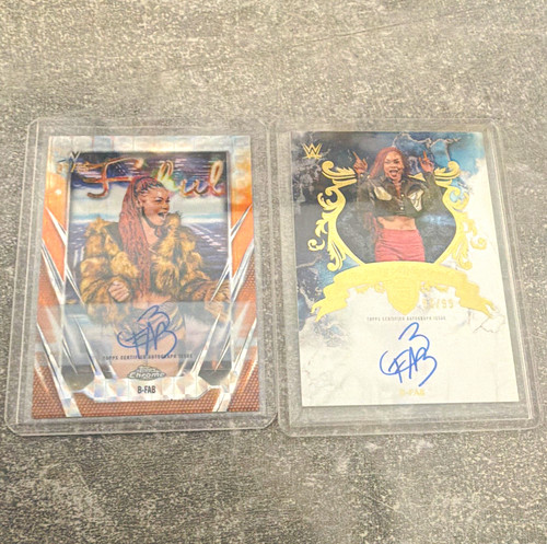 Topps wwe fab autogramm - topps, 2x
