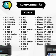 Druckerpatronen kompatibel mit Canon 4706A002 / BCI-6C XL I 560 X I 900 Series