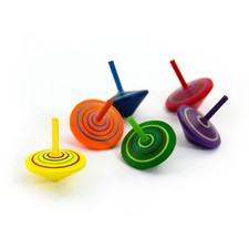 Kreisel aus Holz - 6 Stück