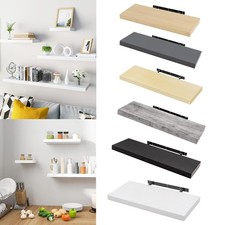 WOLTU Wandregal Wandboard Schweberegal Hängeregal Bücherregal Regal 25-120 cm