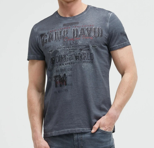 Camp david shirt grau gr - grau,