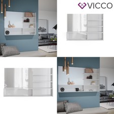 Spiegelregal Weiß Hochglanz