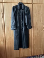 Damen-Echt-Glatt-Ledermantel-