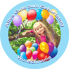 Tortenaufleger Geburtstag mit eigenen Bild/Wunschname, Super Qualität