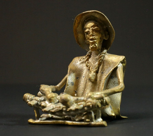 Afrikanische bronze musiker - bronze,