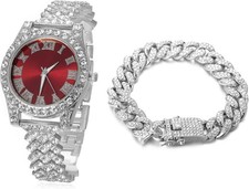 Diamant Gold Damenuhr 18k