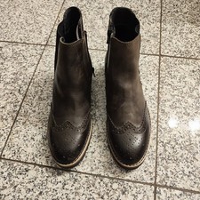 Giorgio Venuti Damen Leder Stiefelette Boots Budapester Gr. 38 Braun 