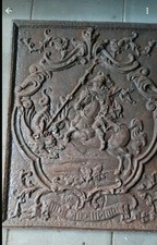 Alt Antik Große Kaminplatte