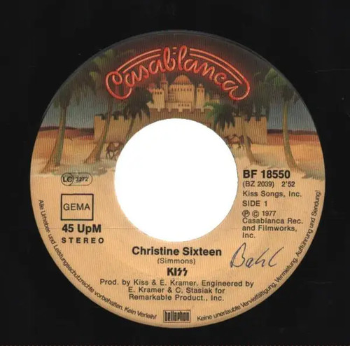 Kiss christine sixteen vinyl - kiss,