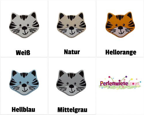 Motivperle tiger katze klein - tiger,