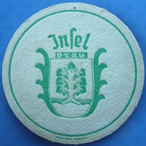 Alter bierdeckel insel bräu - alter,